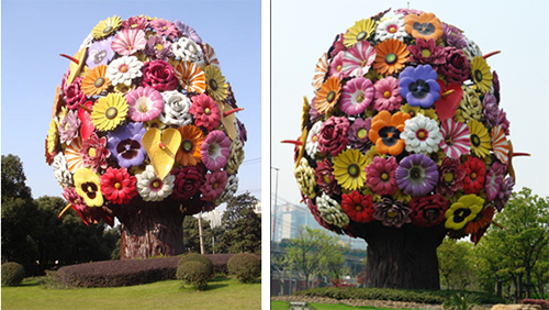 上海花树雕塑